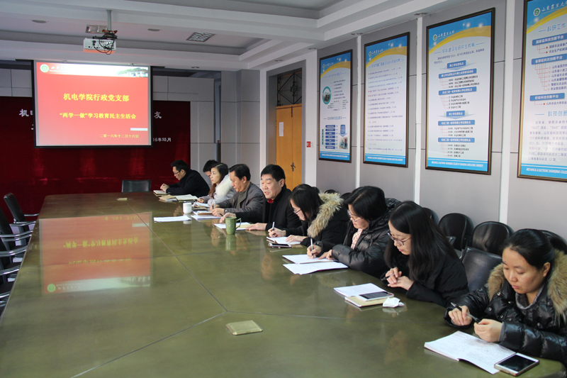 行政党支部开展&ldquo;两学一做&rdquo;学习教育民主生活会